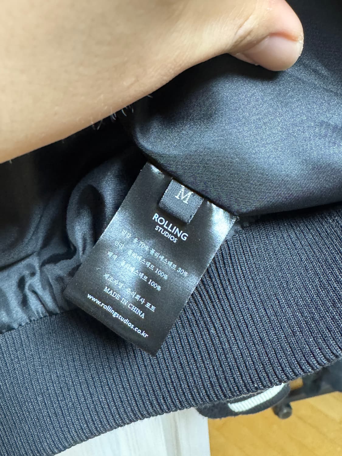 롤링스튜디오 울 바시티 자켓 상품이미지2