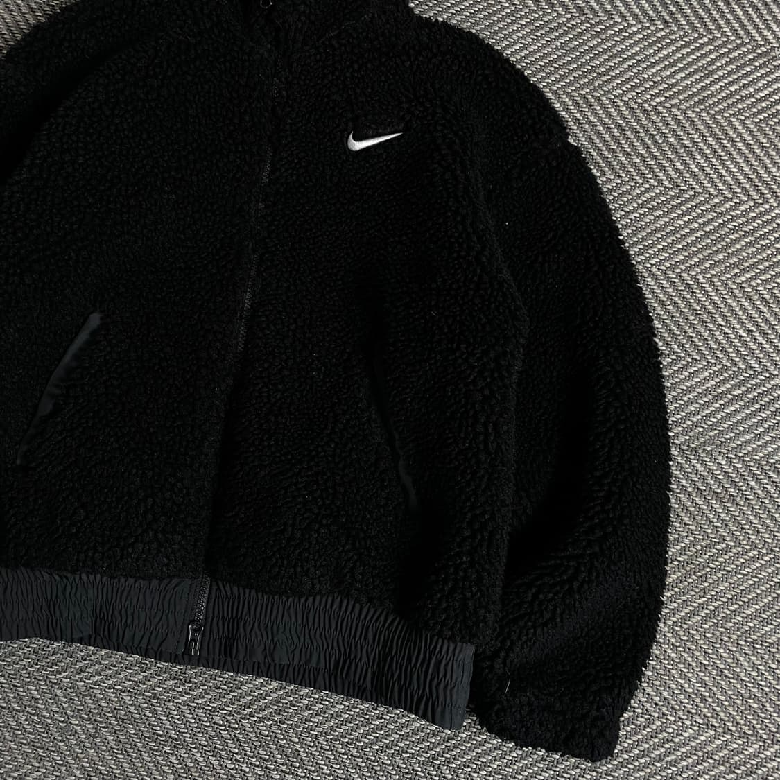 나이키 빅로고 크롭 쉐르파 자켓y 3375 상품이미지4