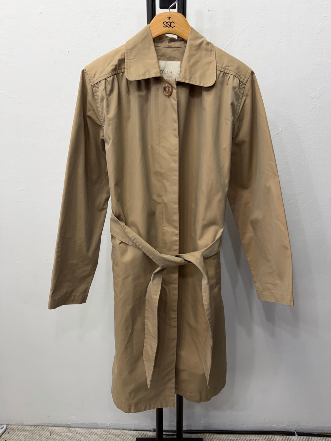 정품) maje 마쥬 베이지 트렌치 코트 38 상품이미지1