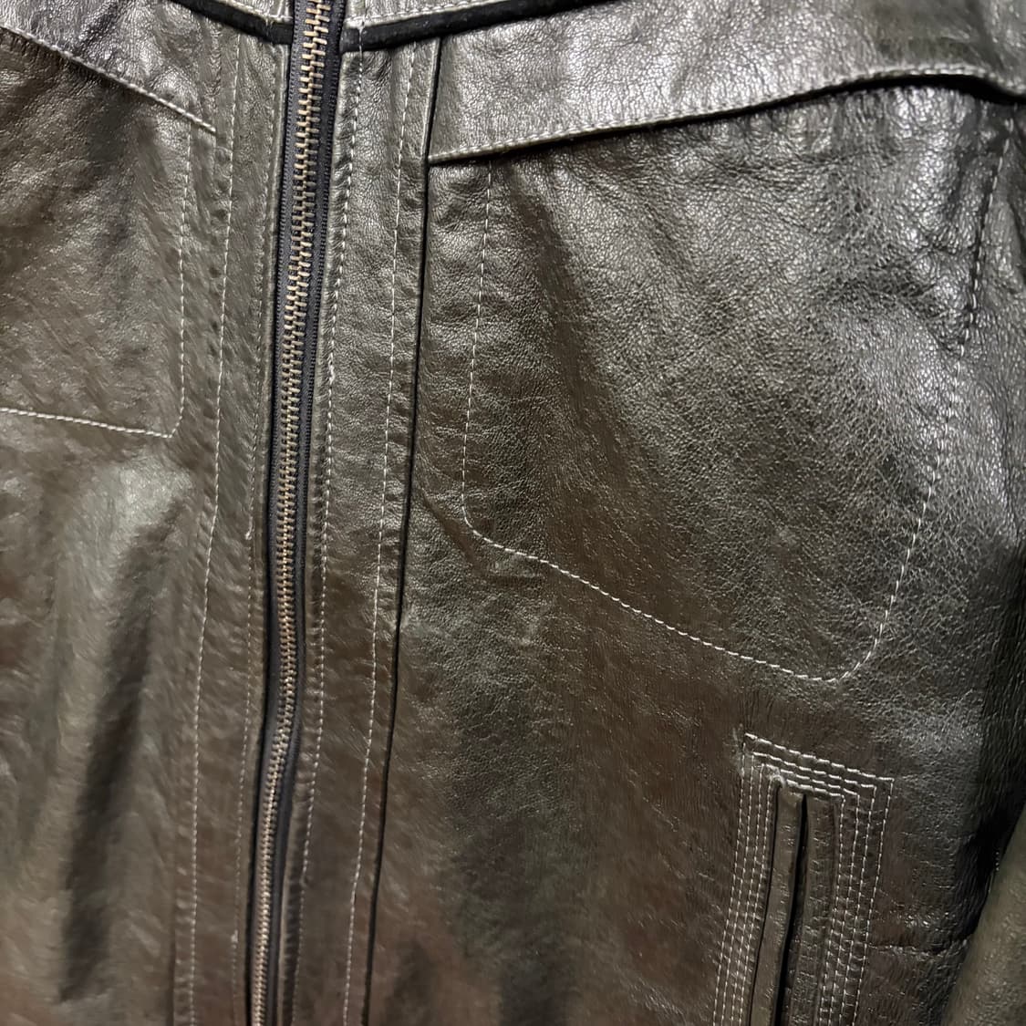 멘즈멜로즈 돈피 레더자켓 상품이미지2