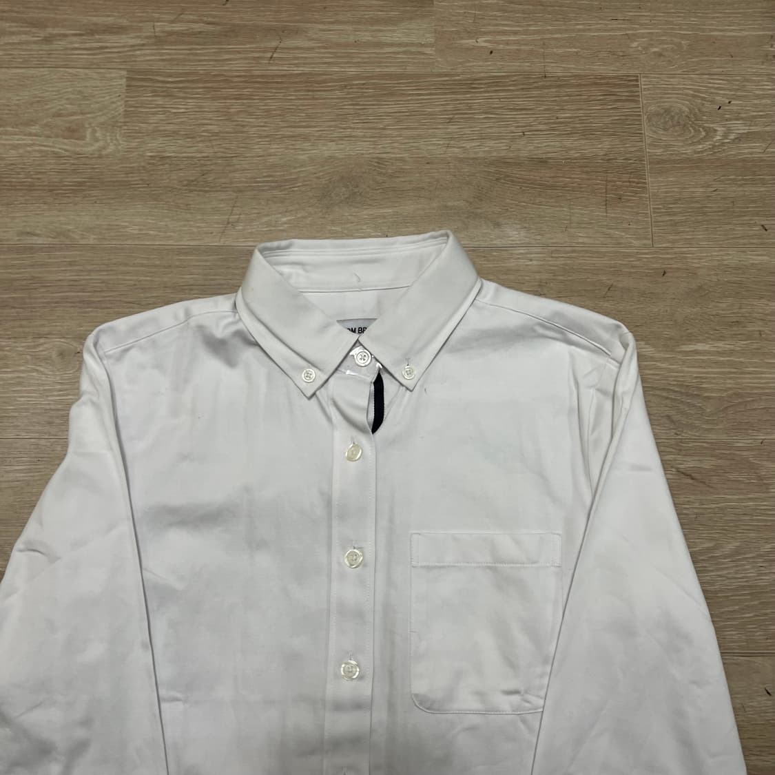 톰브라운 뉴욕 여성 라운드 햄 옥스퍼드 셔츠 [화이트] 55(S/90) 상품이미지2