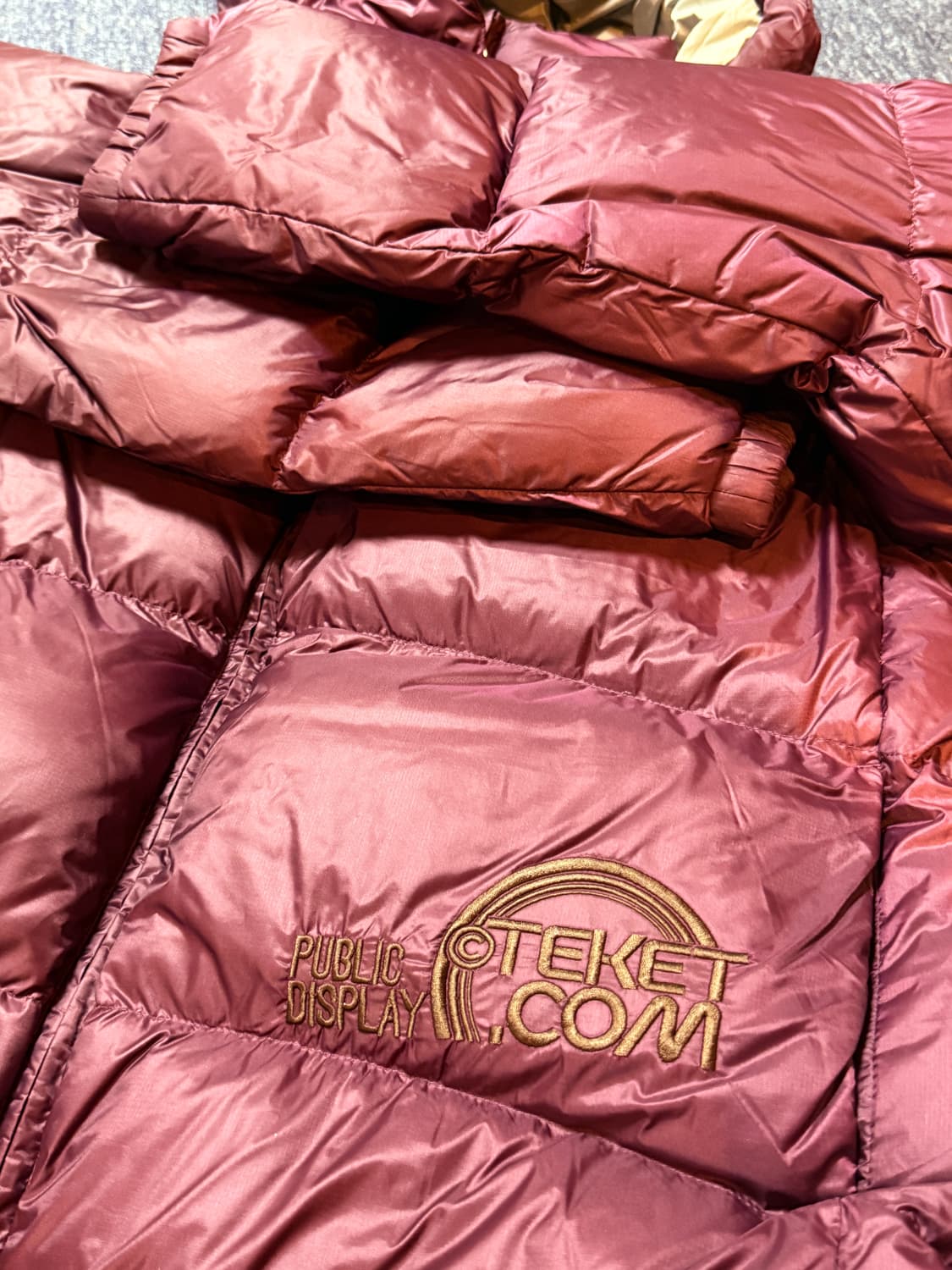 테켓 Warm Flex Down Jacket Purple 패딩 새상품 L 상품이미지7