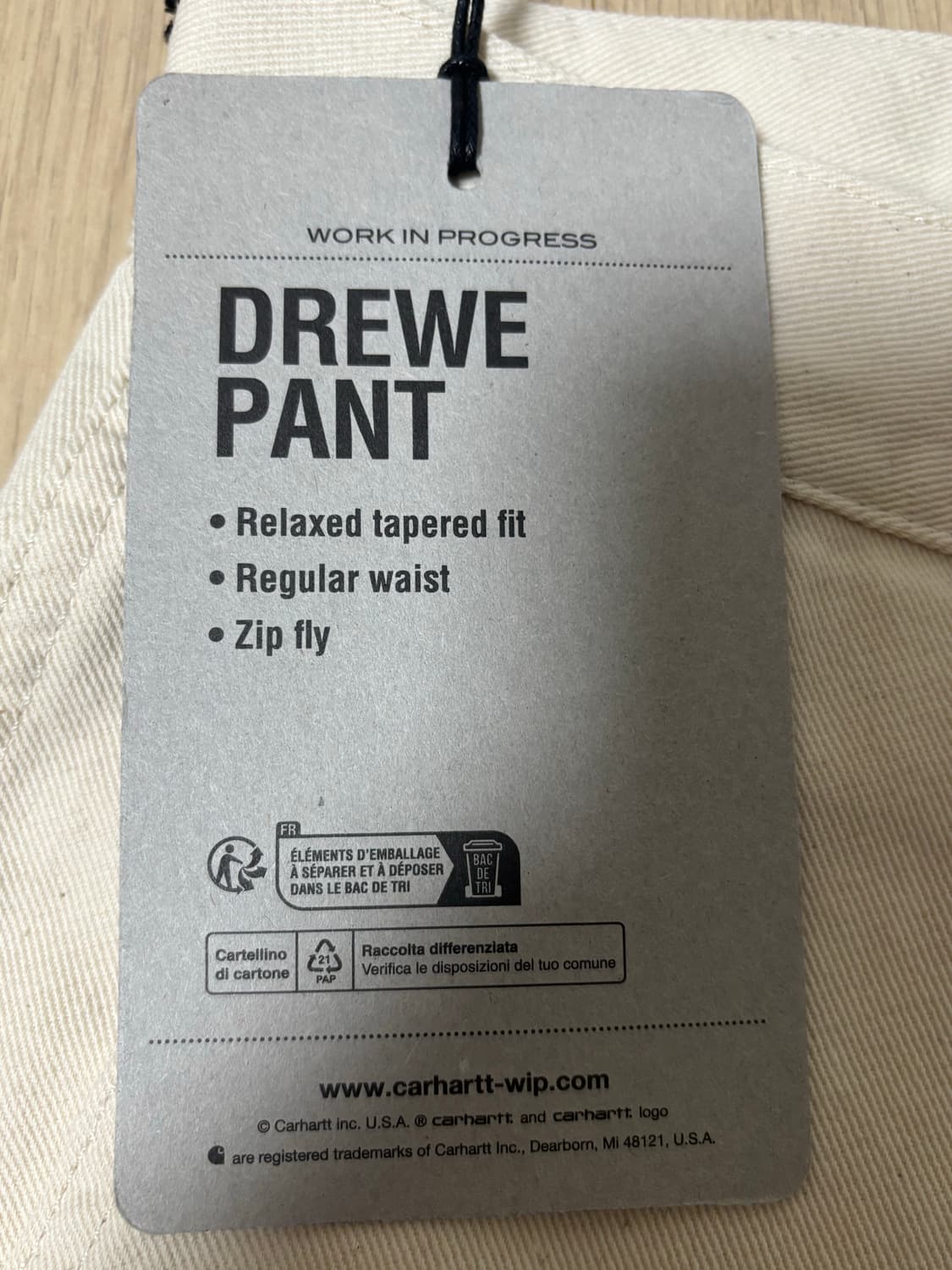 칼하트 wip 드류 팬츠 xs 사이즈 새상품 상품이미지7