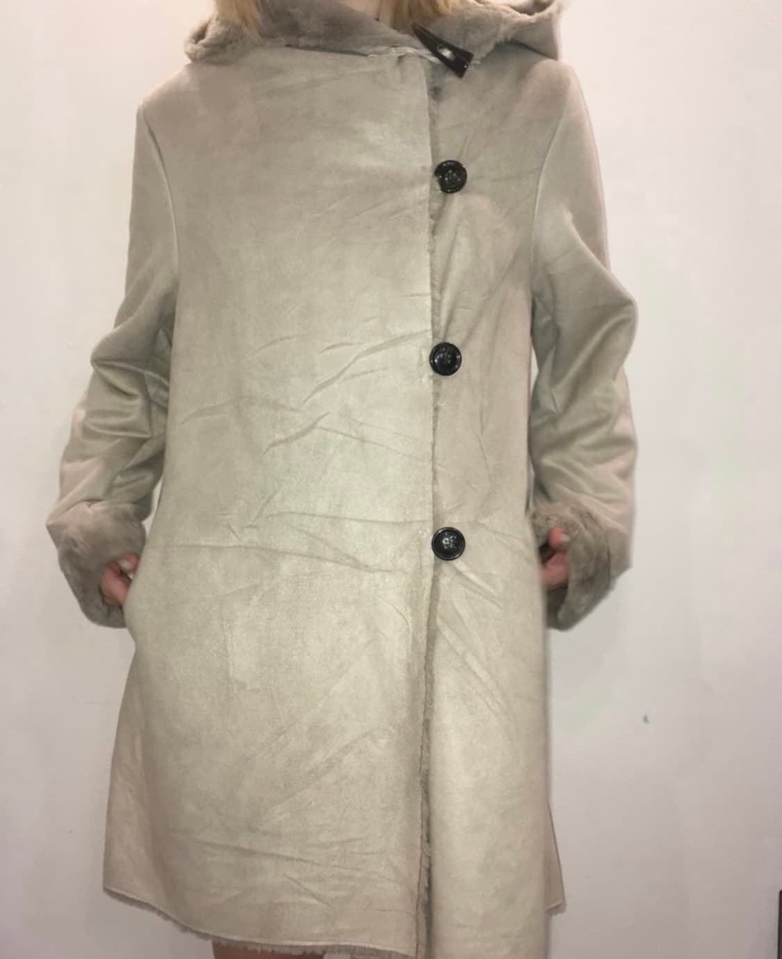 라떼 갸루 떡볶이 후드 무스탕 상품이미지1