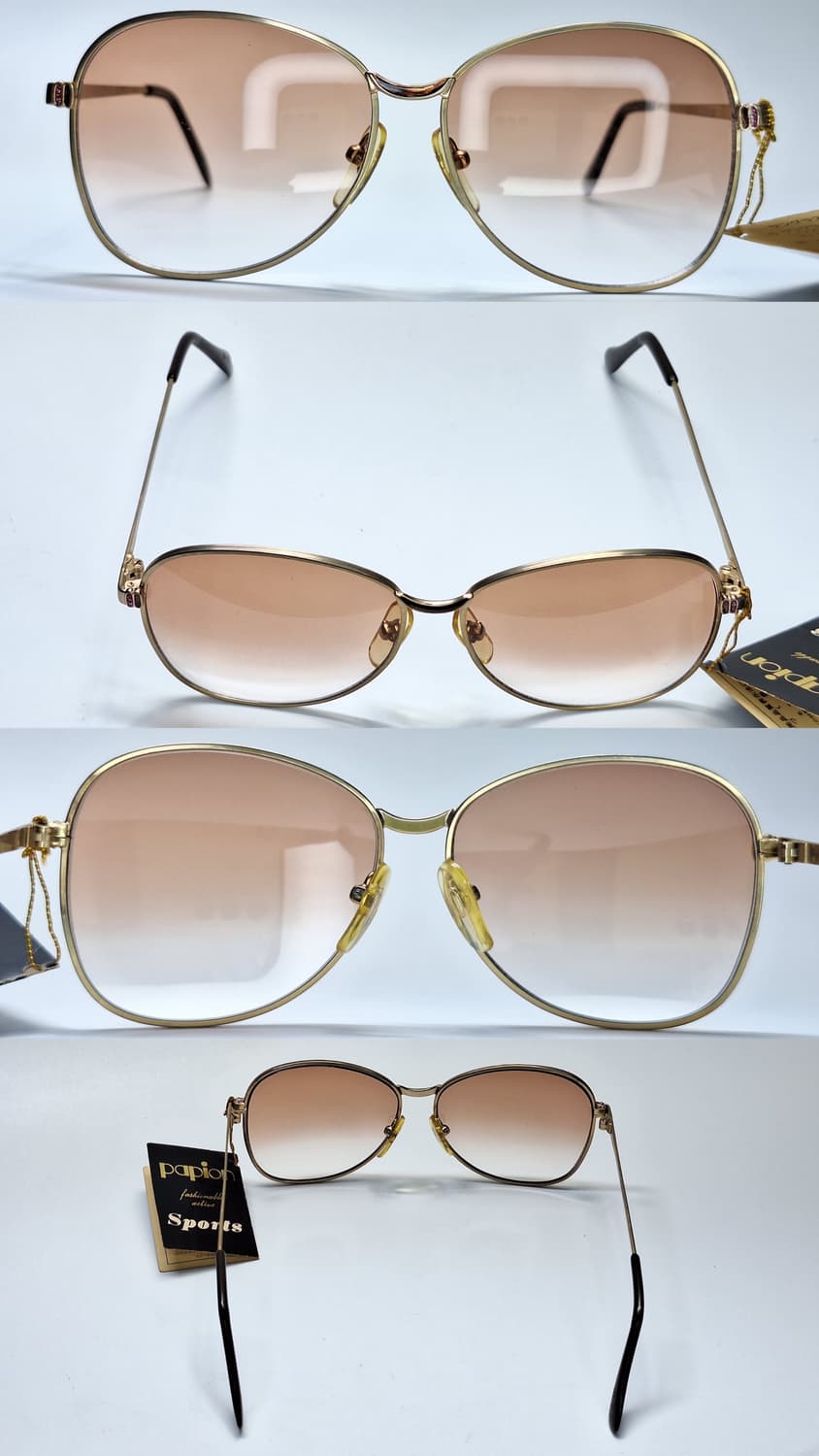 80s 일본제 빈티지 데드스톡/Pipion파피용 k-100 선글라스/수입 상품이미지3