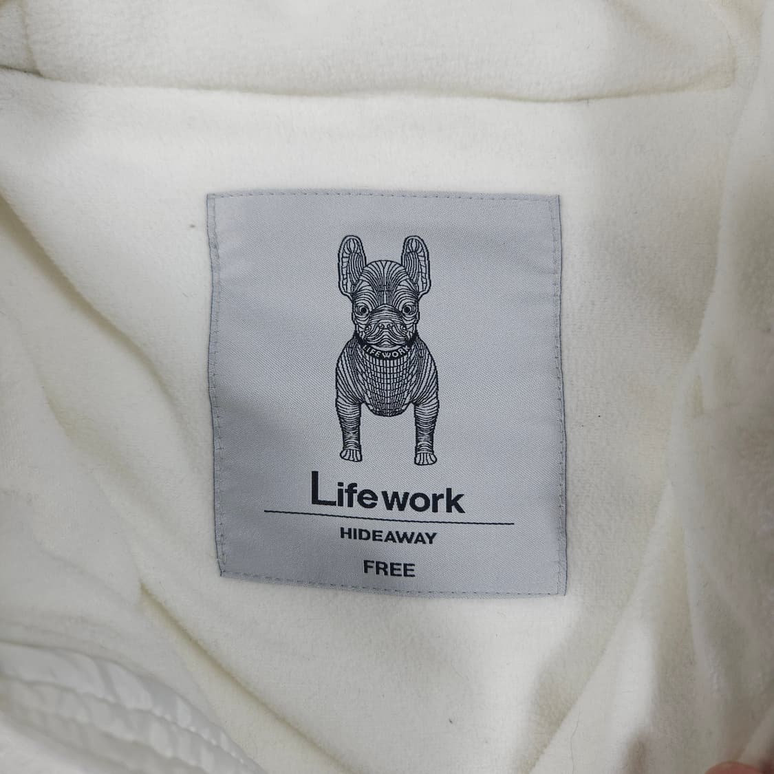 라이프워크 화이트 후리스 상품이미지4