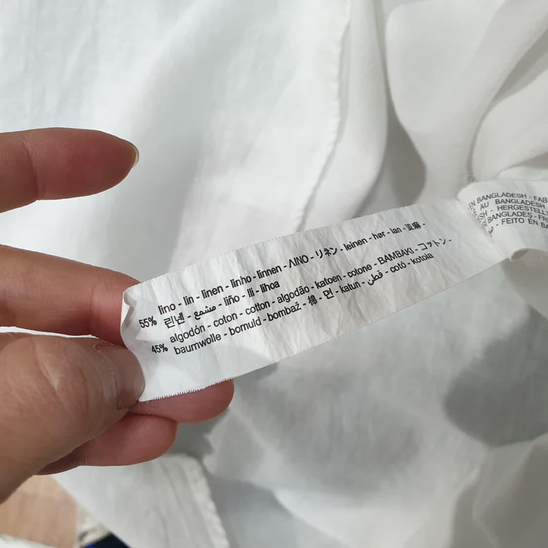 자라(ZARA)남성 린넨혼방 셔츠 XL 상품이미지6