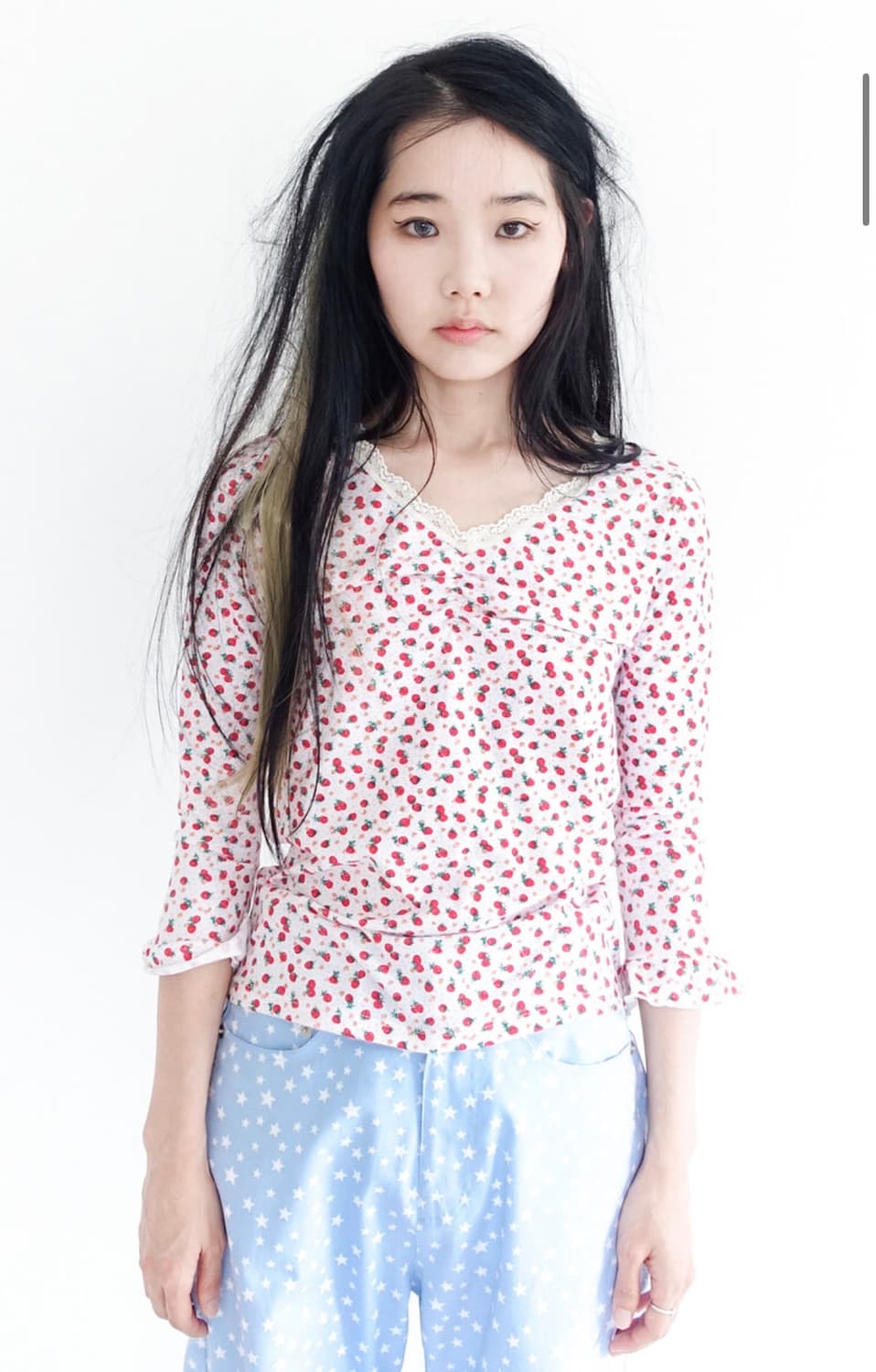 구해요) 샵페어리 스트로베리 레이스탑  상품이미지1