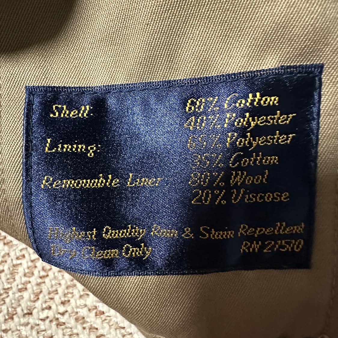 CHAPS RALPH LAUREN balmacaan coat beige 상품이미지4