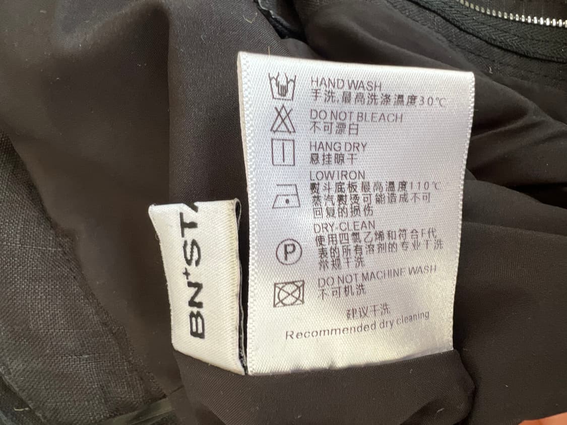 쇼핑몰 여성 블랙 린넨바지 세미와이드핏팬츠 상품이미지9