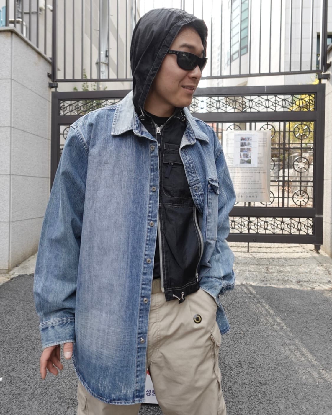 90s 마리떼 프랑소와 저버 데님 커버올 자켓 상품이미지2