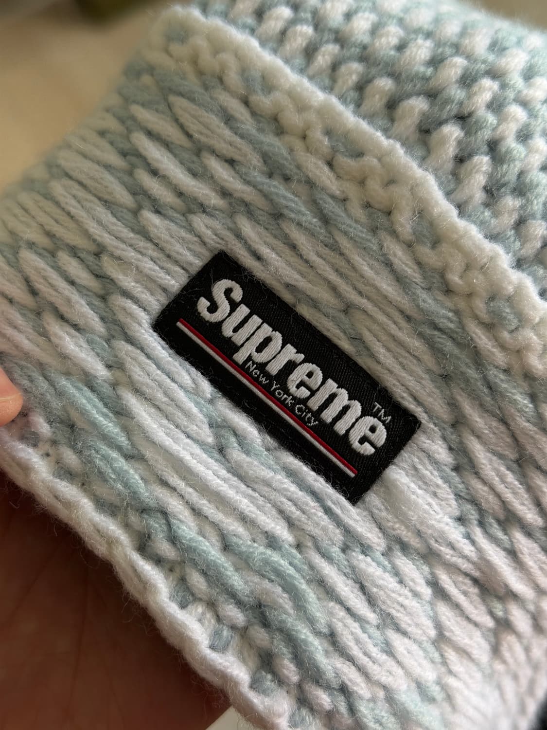 슈프림 다이아몬드 비니 라이트블루 상품이미지2