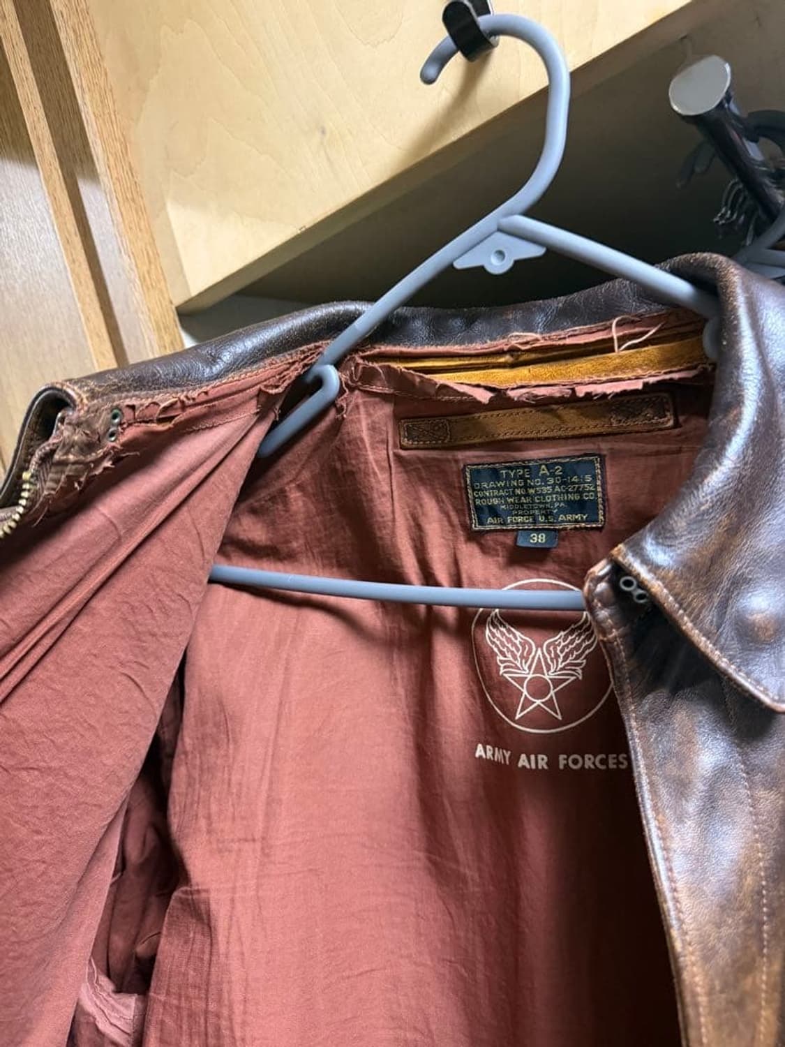 (38) 리얼맥코이 a-2 가죽자켓 상품이미지3