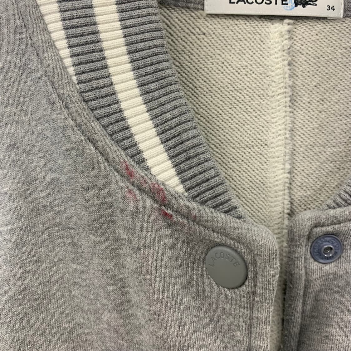 라코스테 그레이 코튼 바시티 자켓 상품이미지7
