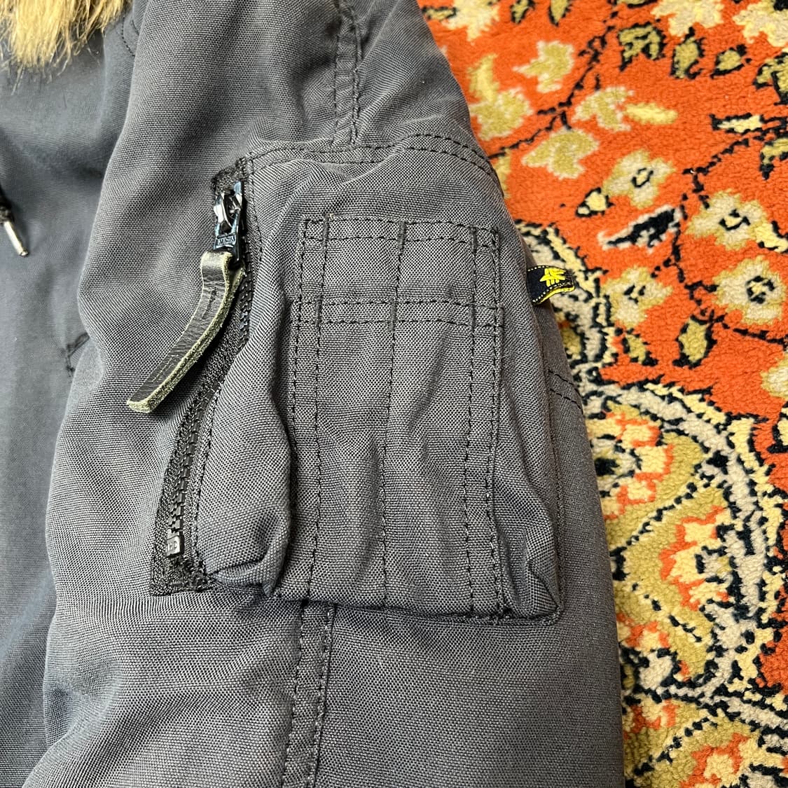 [L] 알파인더스트리 N3B 빈티지 블랙 상품이미지5