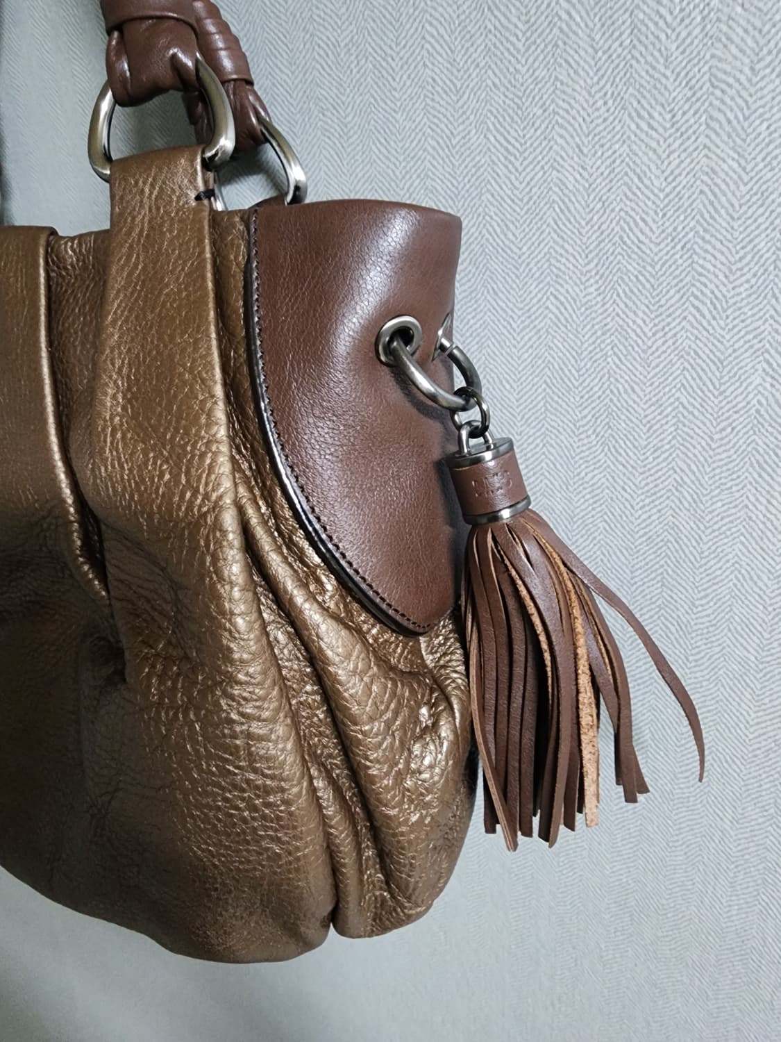 닥스 브라운 레더 토트백 상품이미지7