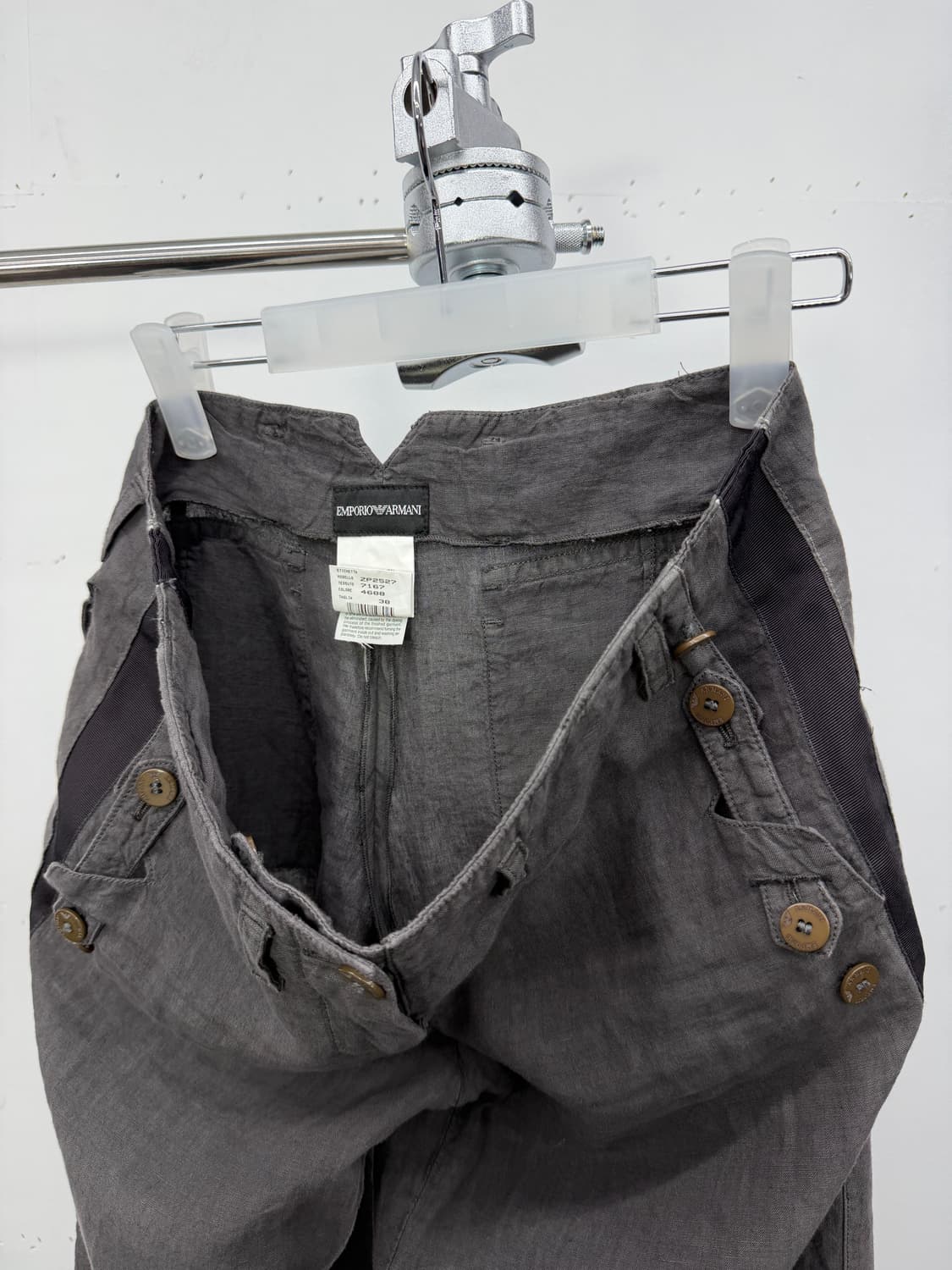 00s Emporio Armani linen trousers 상품이미지5