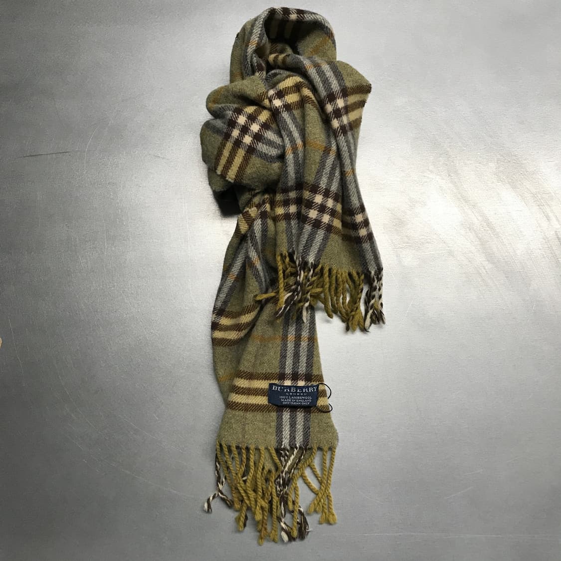버버리 정품 램스울 머플러 카키 상품이미지1