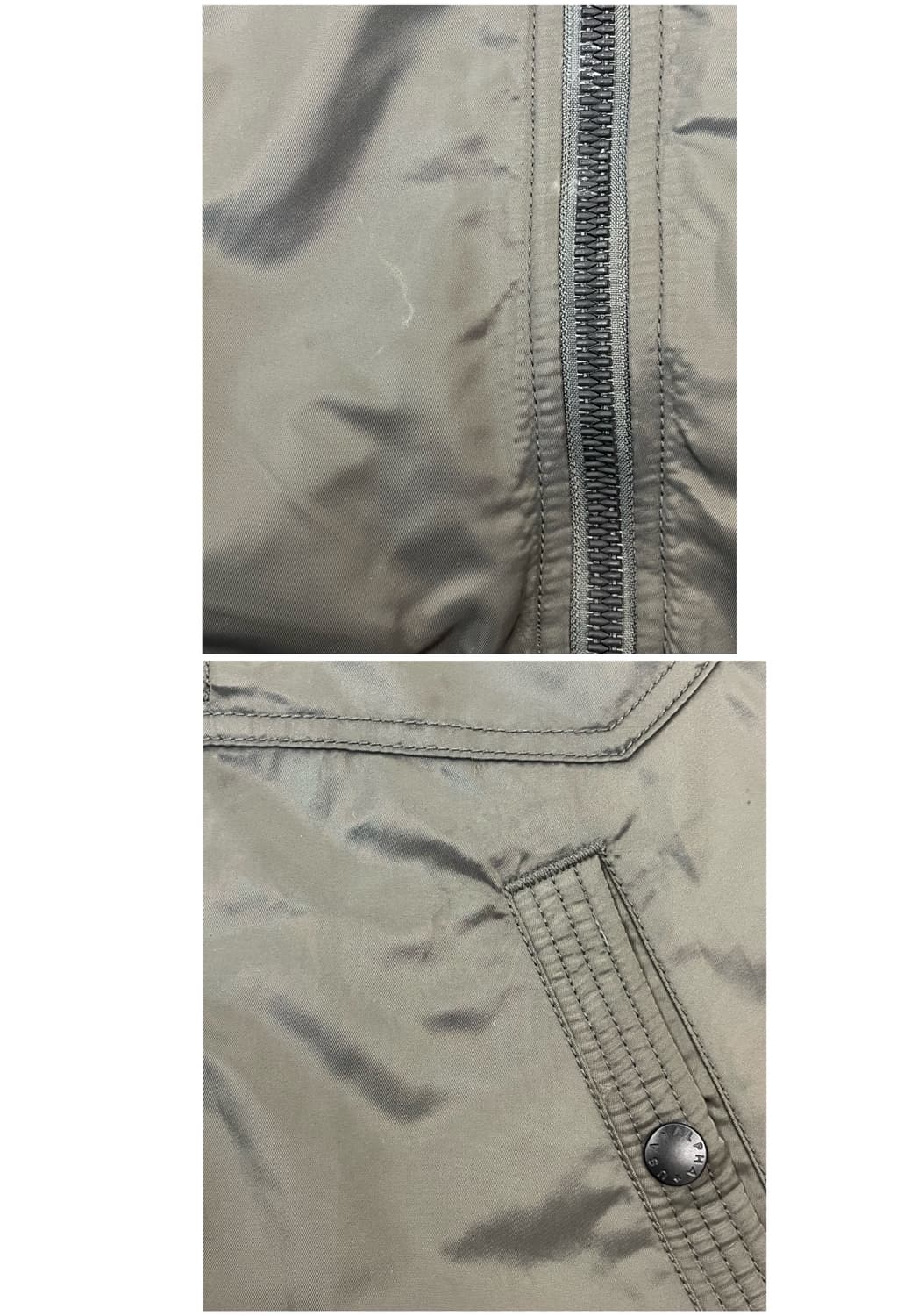 알파인더스트리 후드 ma1 항공점퍼 카키 M #csz1761  상품이미지7