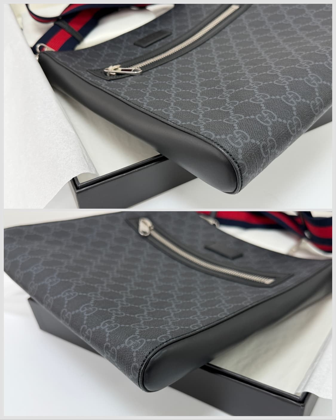 구찌 GG 수프림 웹 스트랩 메신저 크로스백 상품이미지6