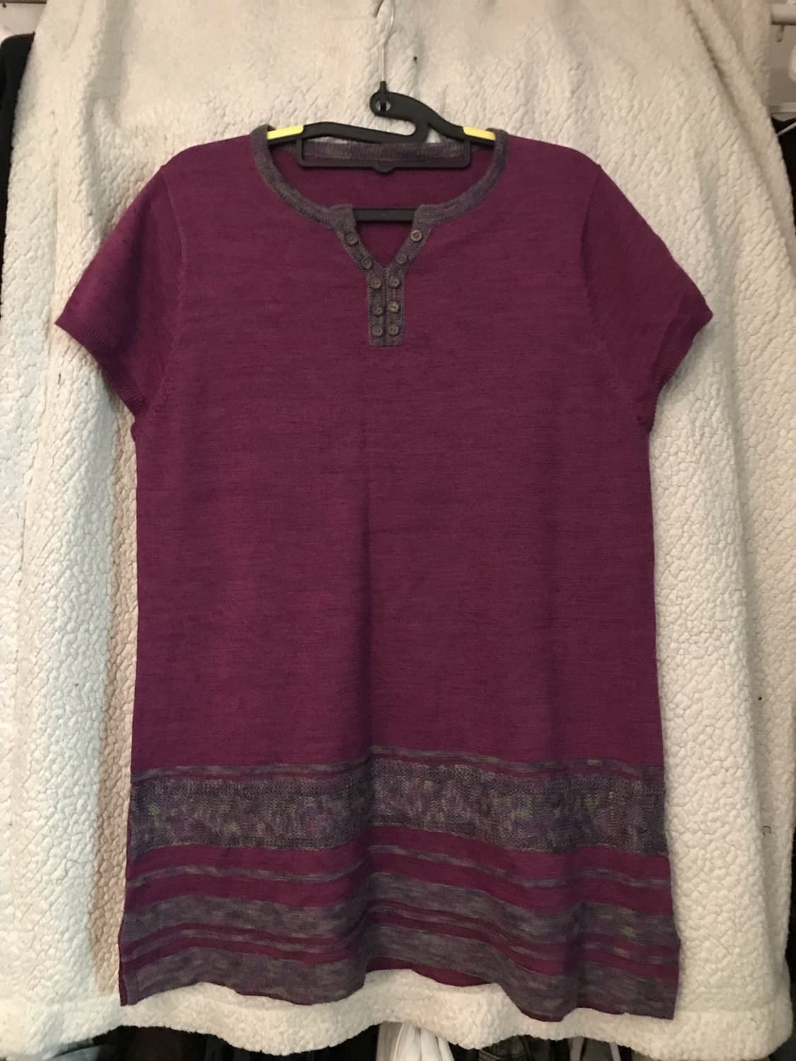 빈티지 버건디 니트탑 상품이미지1