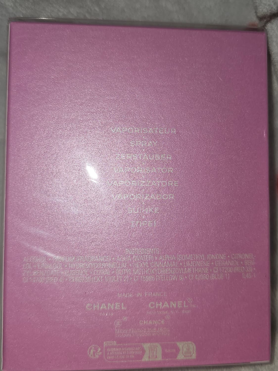 샤넬 미개봉 향수 100ml 샹스 오 땅드르 오 드 퍼퓸 판매해요! 상품이미지3