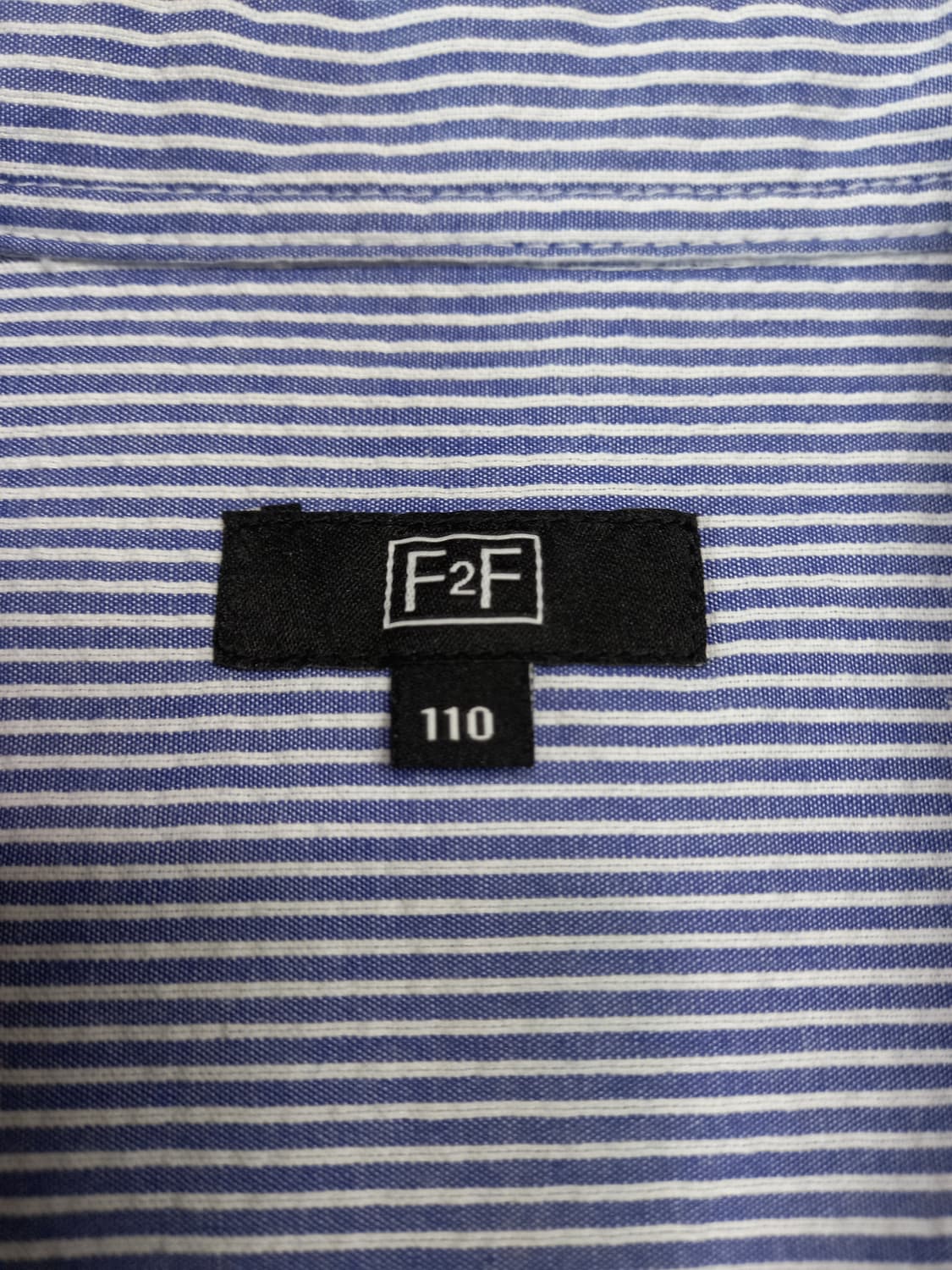 2XL110 F2F 프린트 긴팔셔츠 스트라이프 네이비 22XL-230 상품이미지5