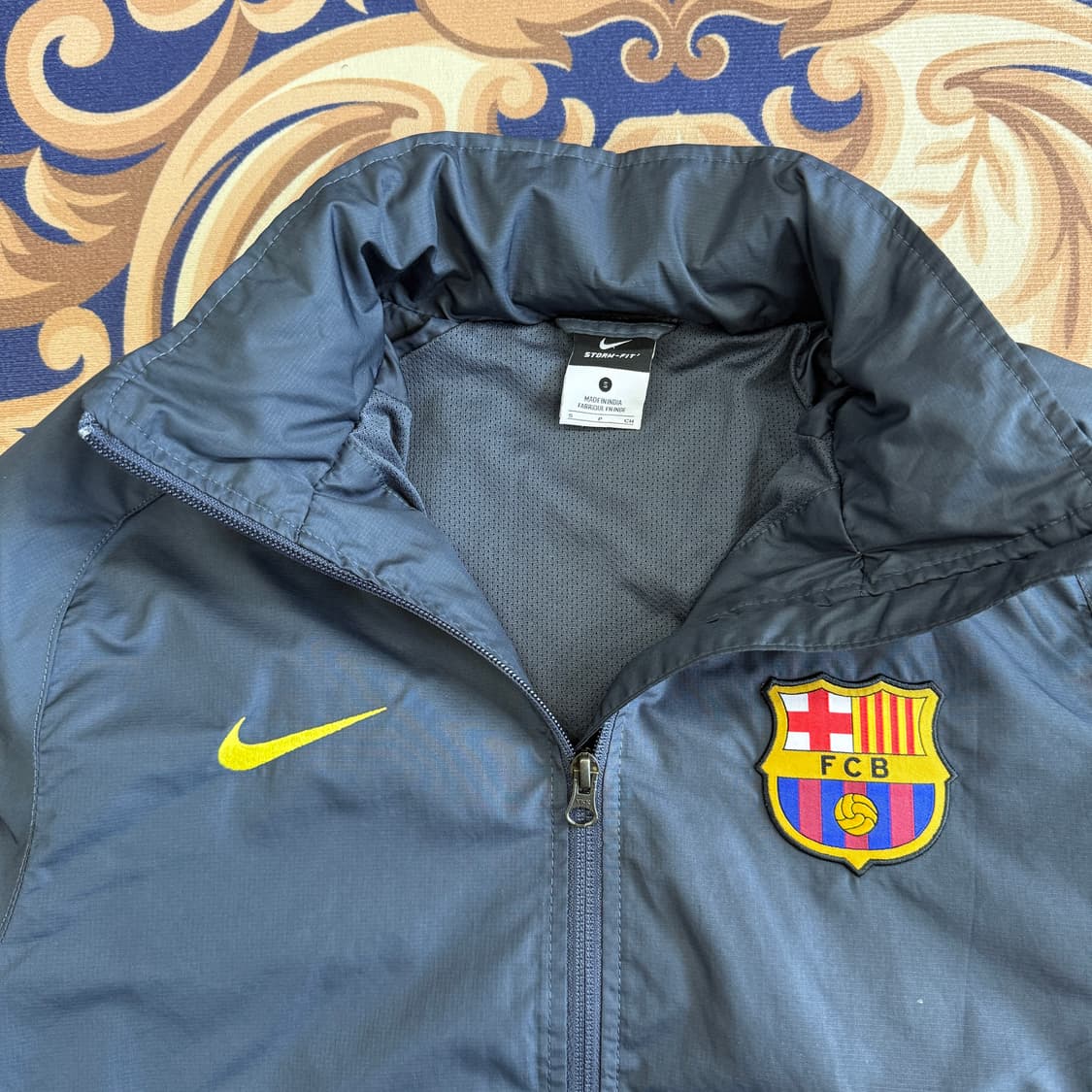 (S)10s 나이키 NIKE FC 바르셀로나 바람막이 자켓(네이비) 상품이미지2