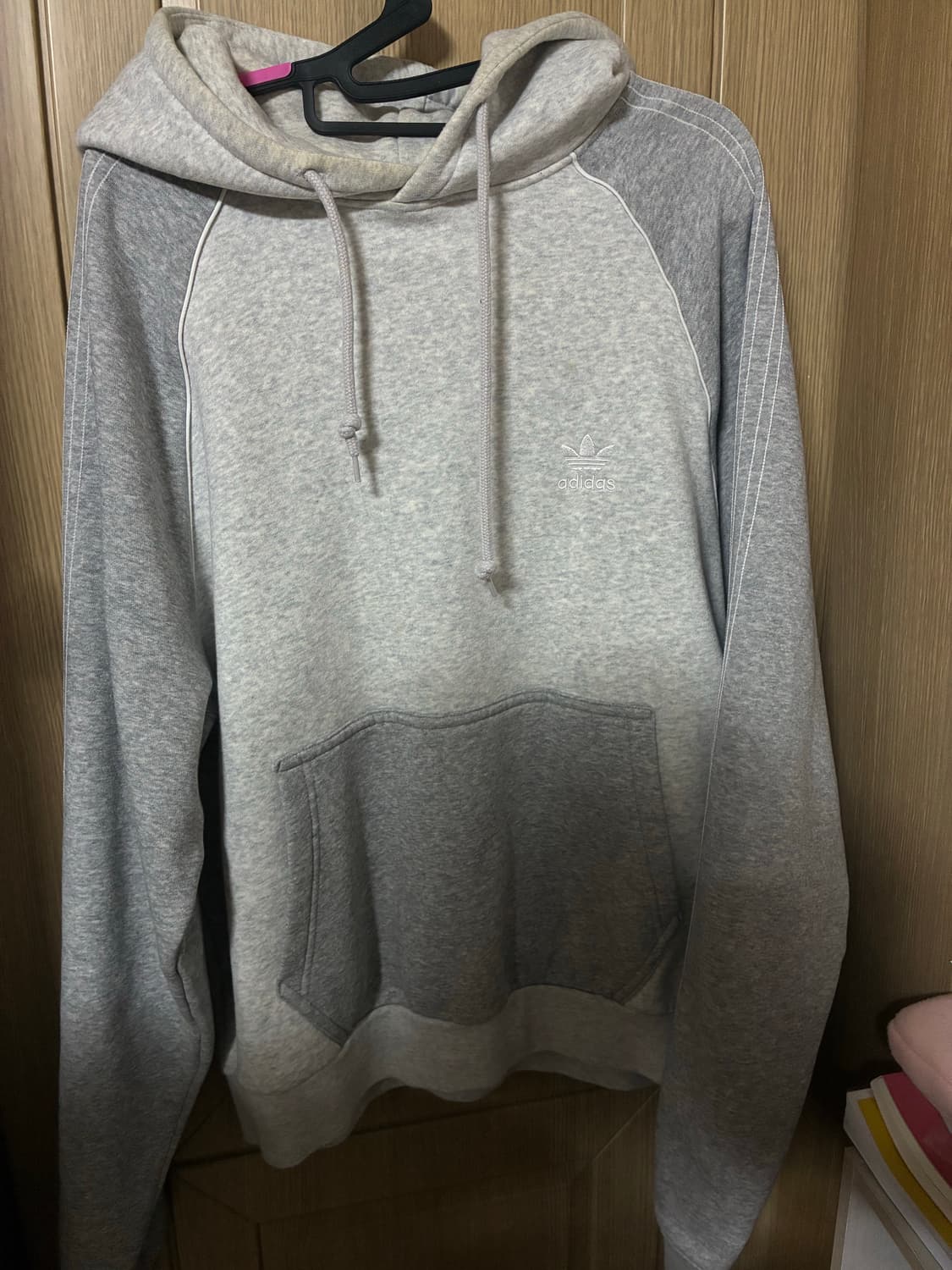 아디다스 배색 후드 상품이미지1