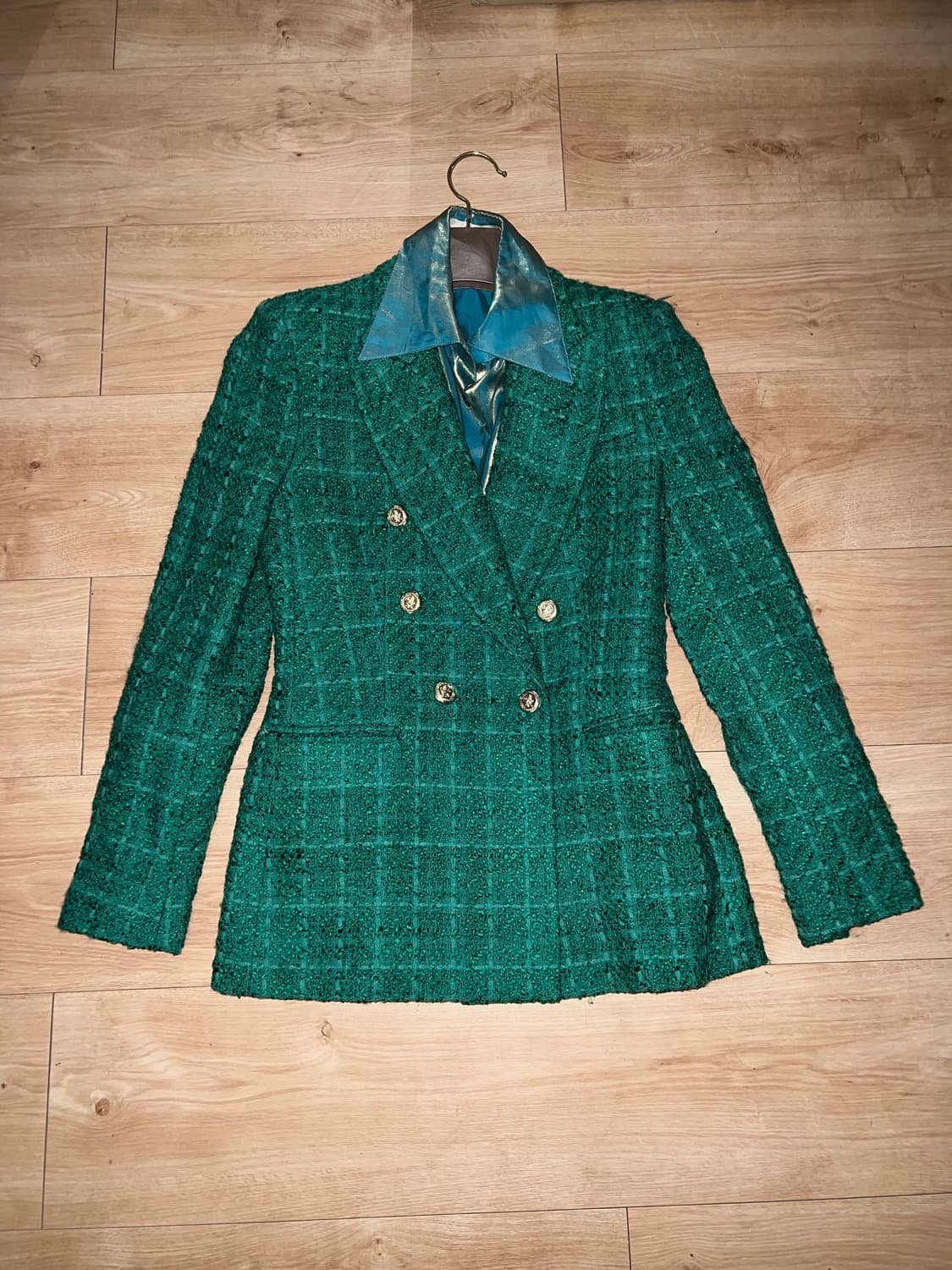 일본빈티지 와이셔츠 + 자라 트위트 자켓 코디 판매합니다  상품이미지1