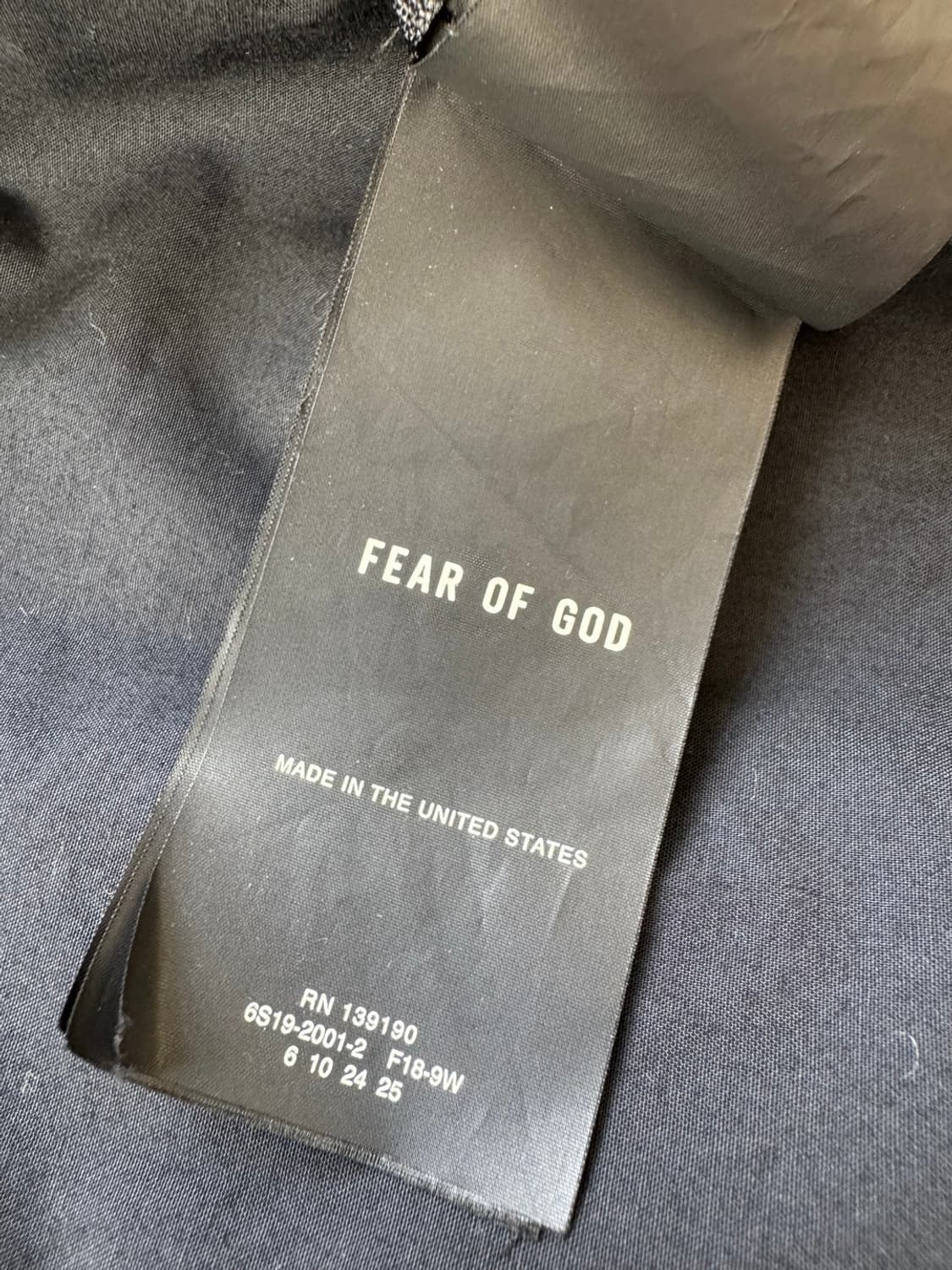 피어오브갓 6th 헨리넥 반팔 셔츠 블랙 8th 7th 이터널  FOG  상품이미지7