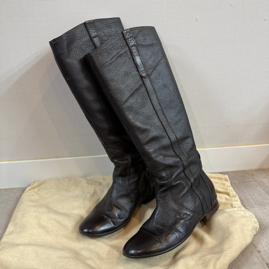 베네통 가죽 부츠 상품이미지1