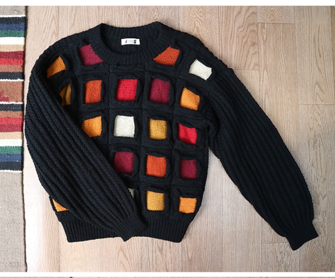 80~90S issey miyake I.S 이세이 미야케 is 빈티지니트 상품이미지1