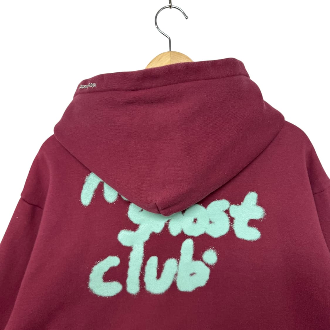 나이스고스트클럽 스프레이 후드 버건디 상품이미지4