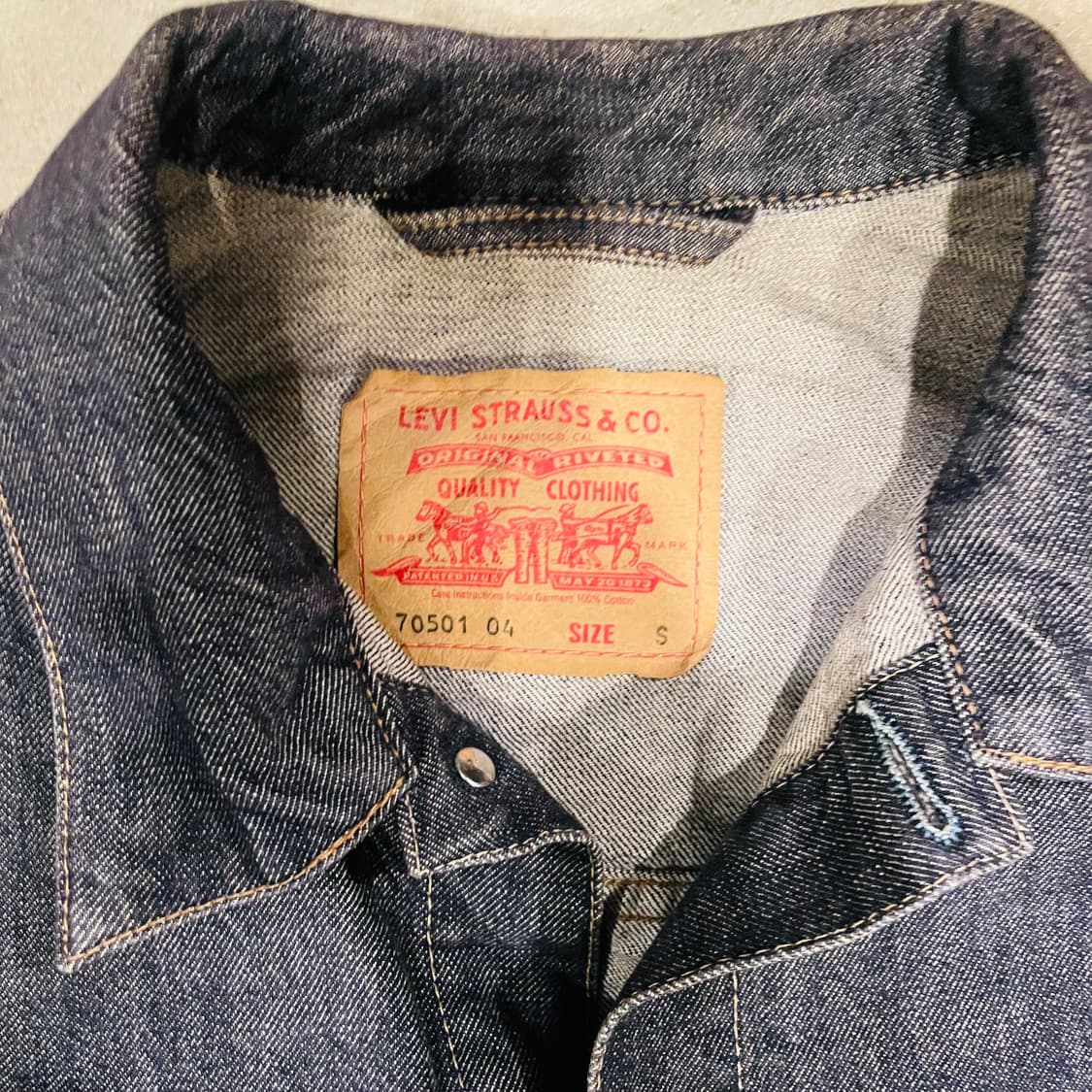 90s LEVI'S 70501 1st TYPE1 JK 상품이미지5