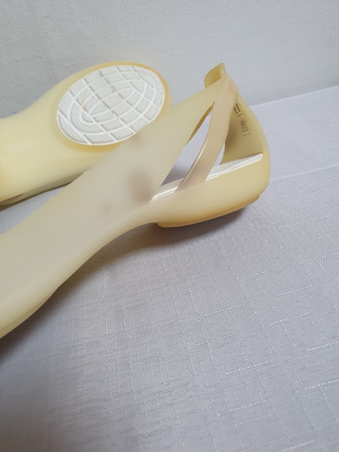 택포가 240mm 크록스 샌들 후라체 플랫 베이지 브론즈 상품이미지8