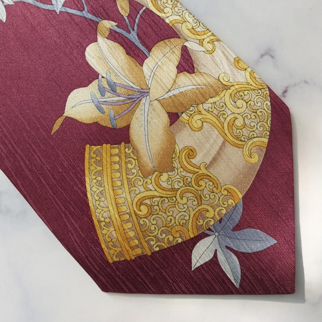 레오나드 실크 플로럴 아트 패턴 넥타이 9.7cm A+등급 K2151
 상품이미지6