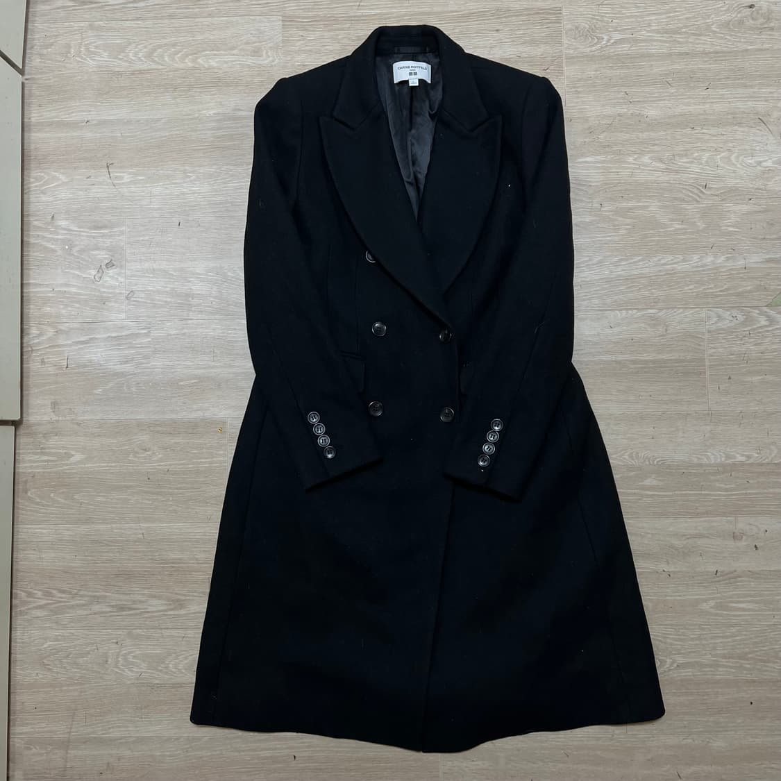 유니클로 X 카린 로이펠트 여성 더블코트 [블랙] L/100 상품이미지1