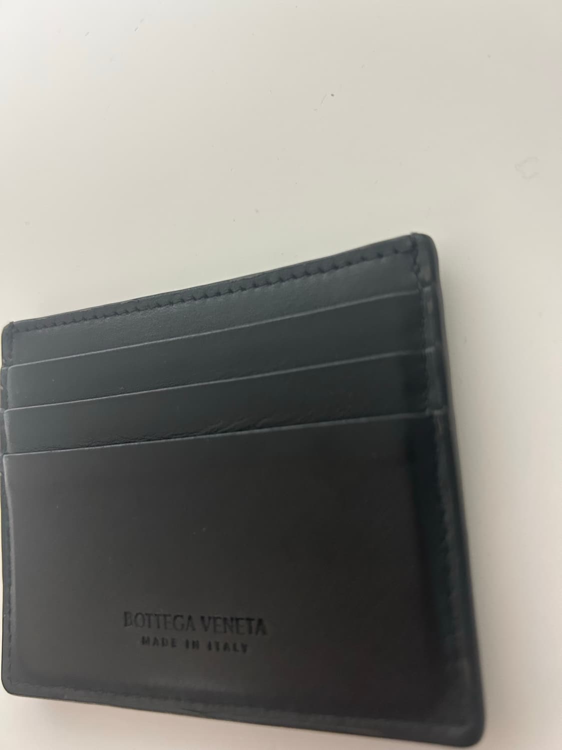 보테가 베네타 인트레치아토 크레딧 카드 케이스 블랙 상품이미지4