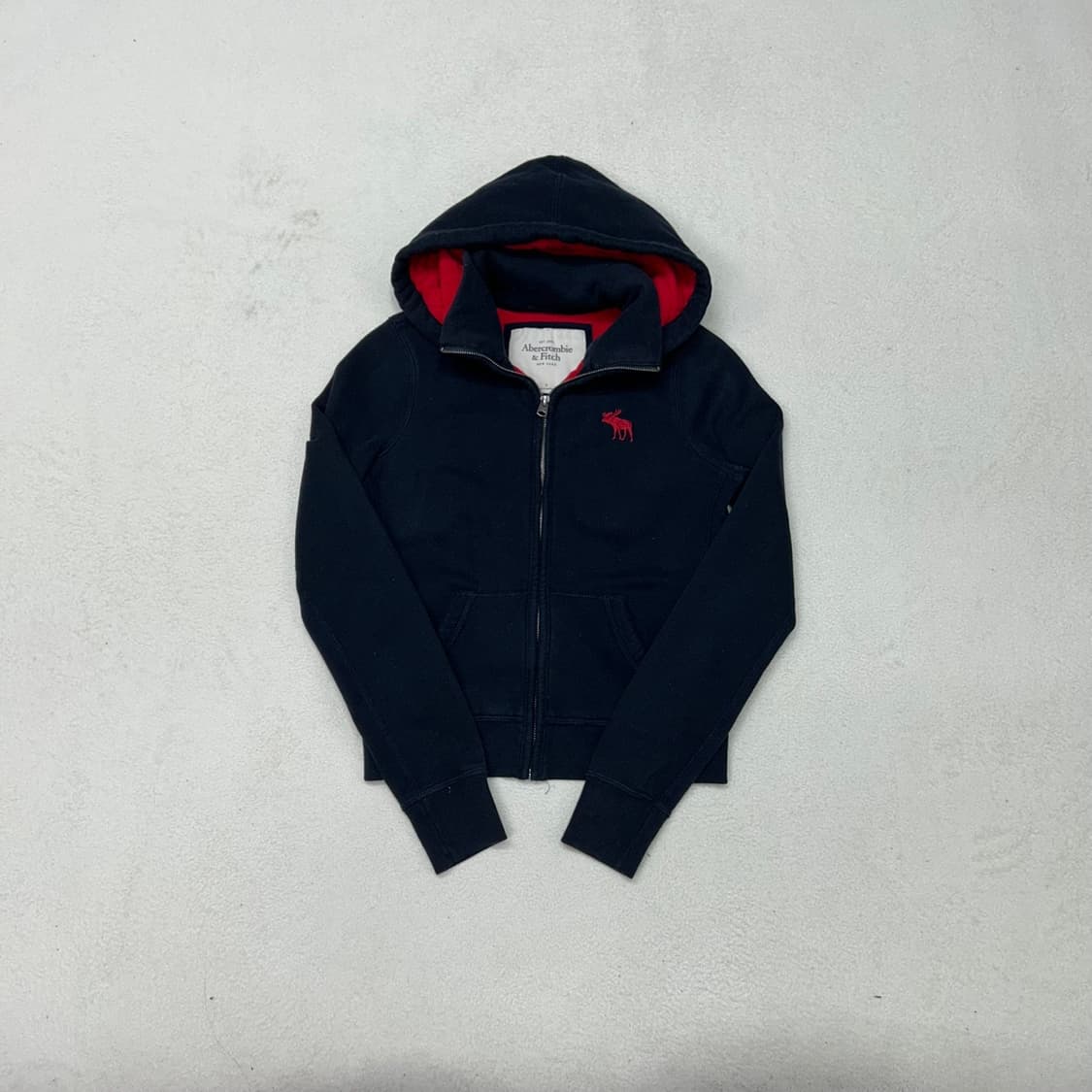 Abercrombie dark navy hood zip-up 상품이미지4