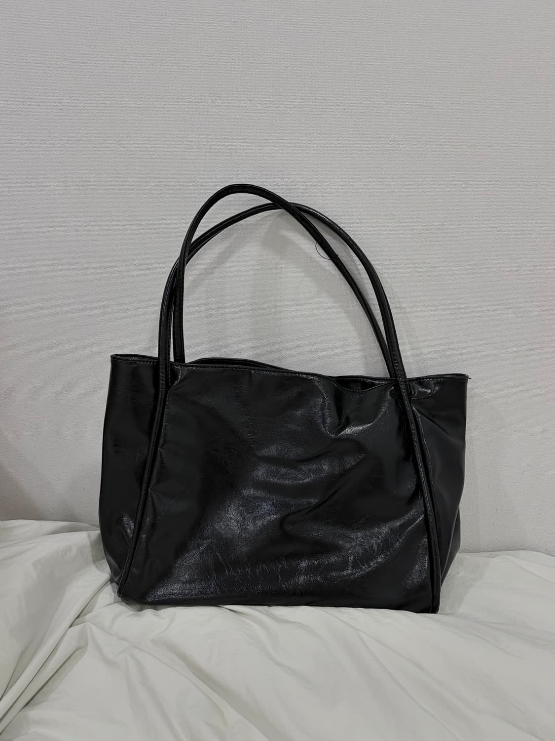 블랙 가죽백  상품이미지1