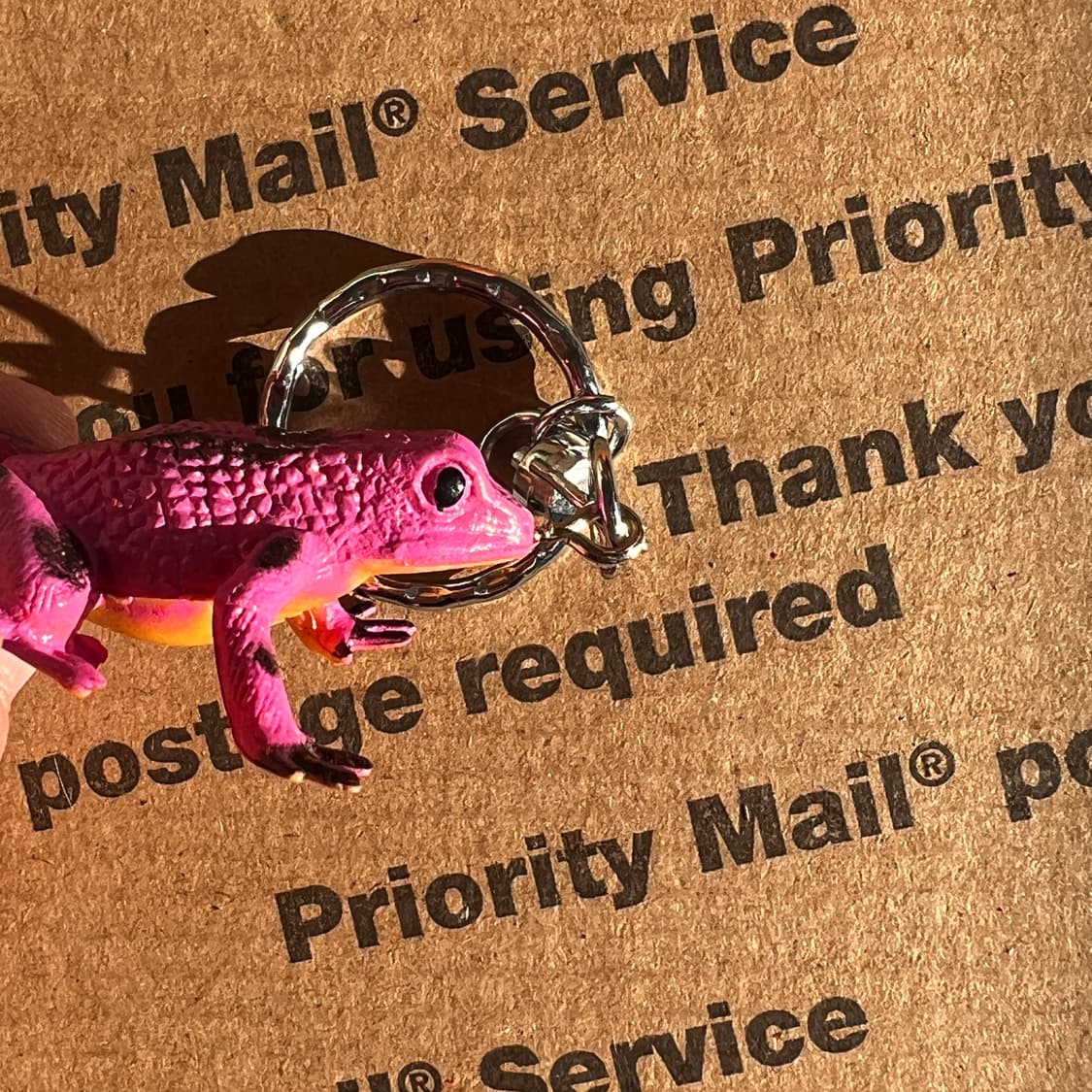 90s vtg Pink Frog Keyring 상품이미지2