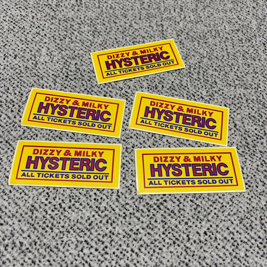 히스테릭글레머 스티커5장 상품이미지1