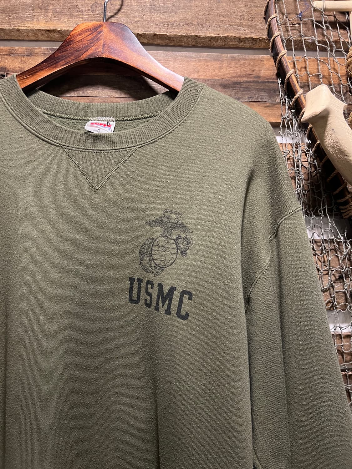 [M]90's 오리지널 USMC 미 해병대 스탠실 스웻셔츠 상품이미지4