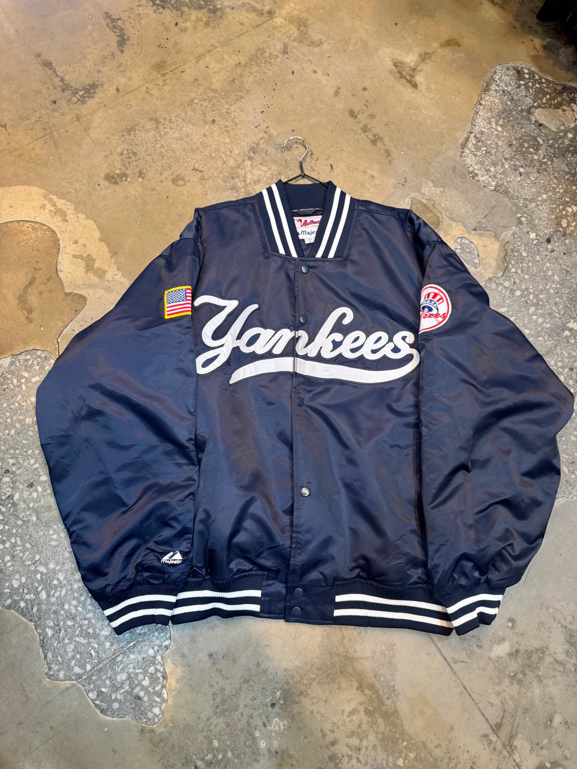마제스틱 양키스 나플라 바시티 자켓 XL 상태최상 상품이미지1
