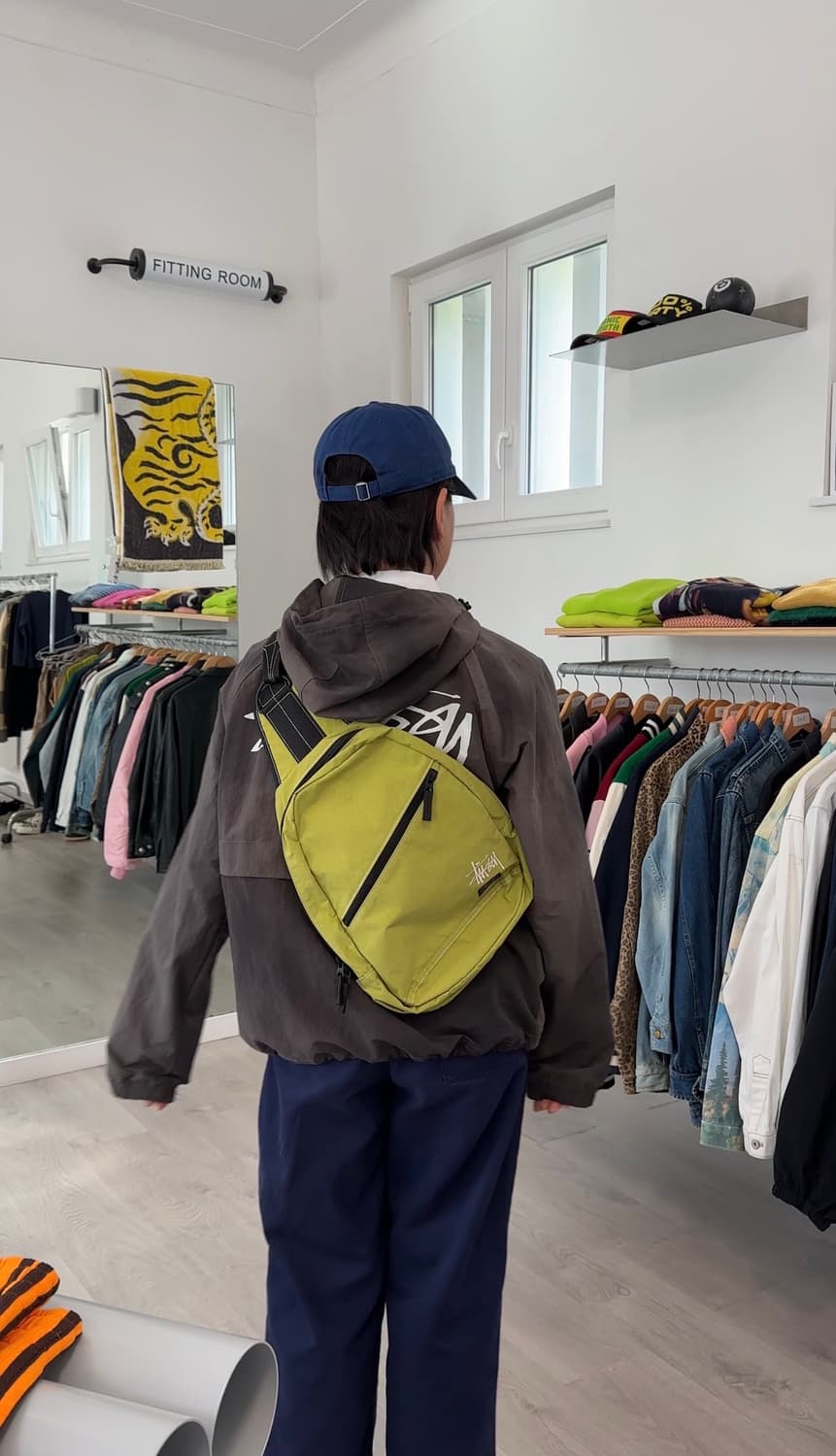 스투시 x 포터 슬링백 라임 상품이미지7