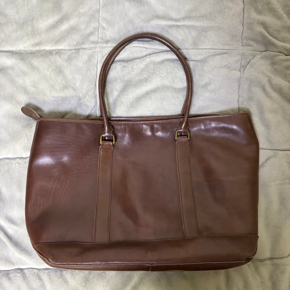 LLBean 엘엘빈 레더 토트백 브라운 상품이미지2