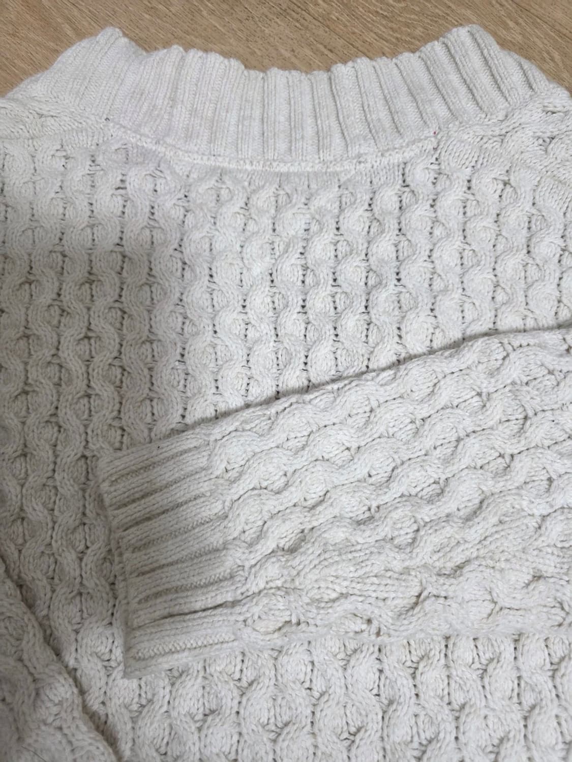 타미 여성 케이블 니트 가디건 아이보리 상품이미지7