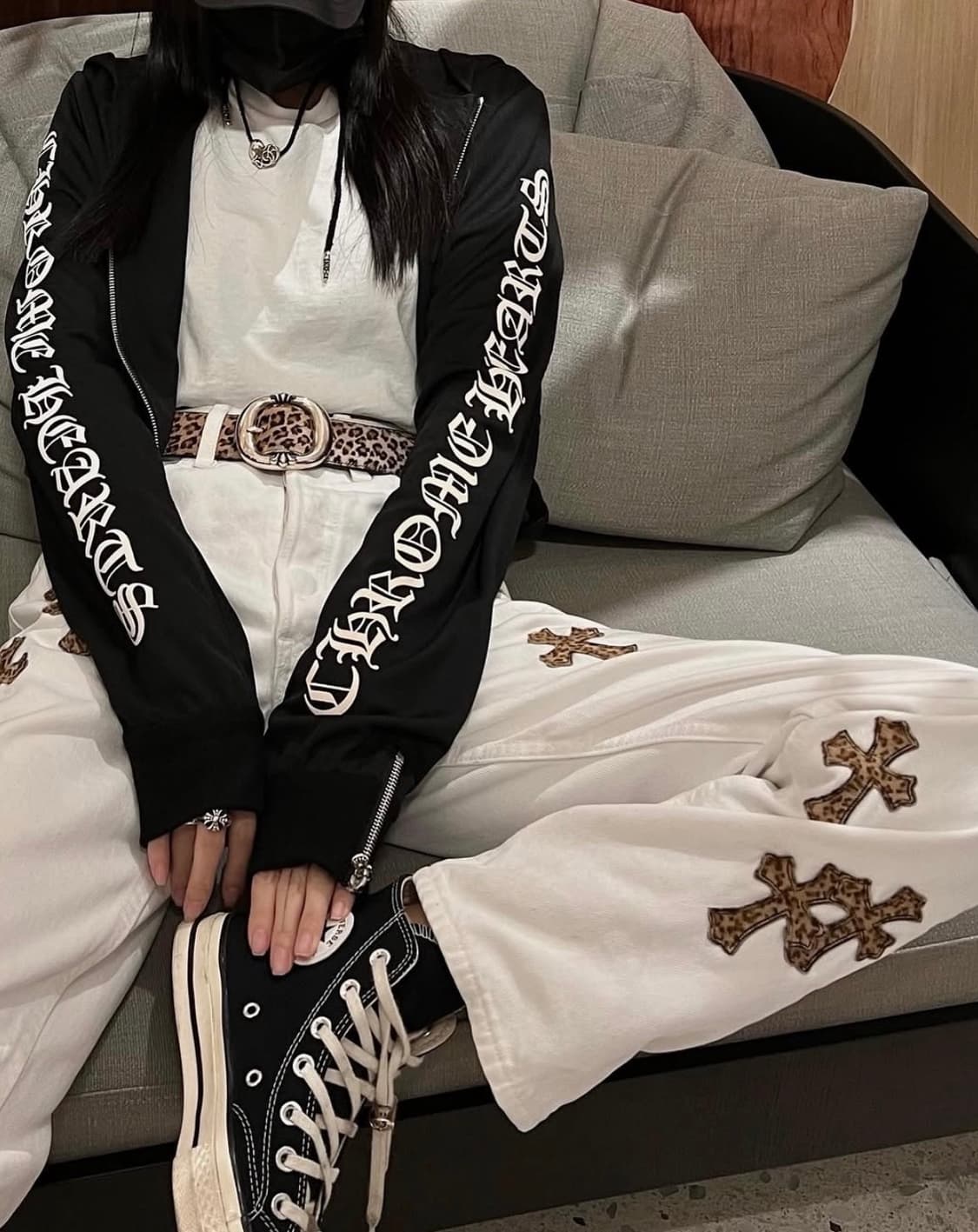 [새상품급/최저가] 크롬하츠 vic 메쉬 져지 트랙탑 4 zip M 상품이미지1