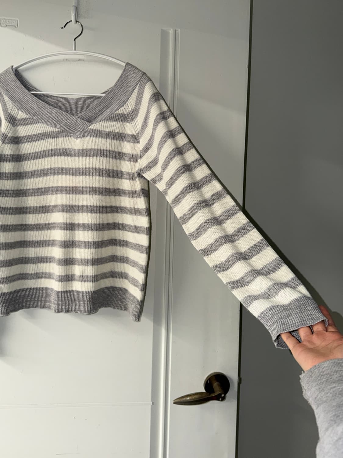 일본빈티지 오프숄더 스트라이프 탑 상품이미지8